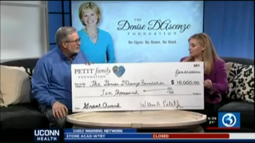 PFF Donates $10K to Denise D’Ascenzo Foundation